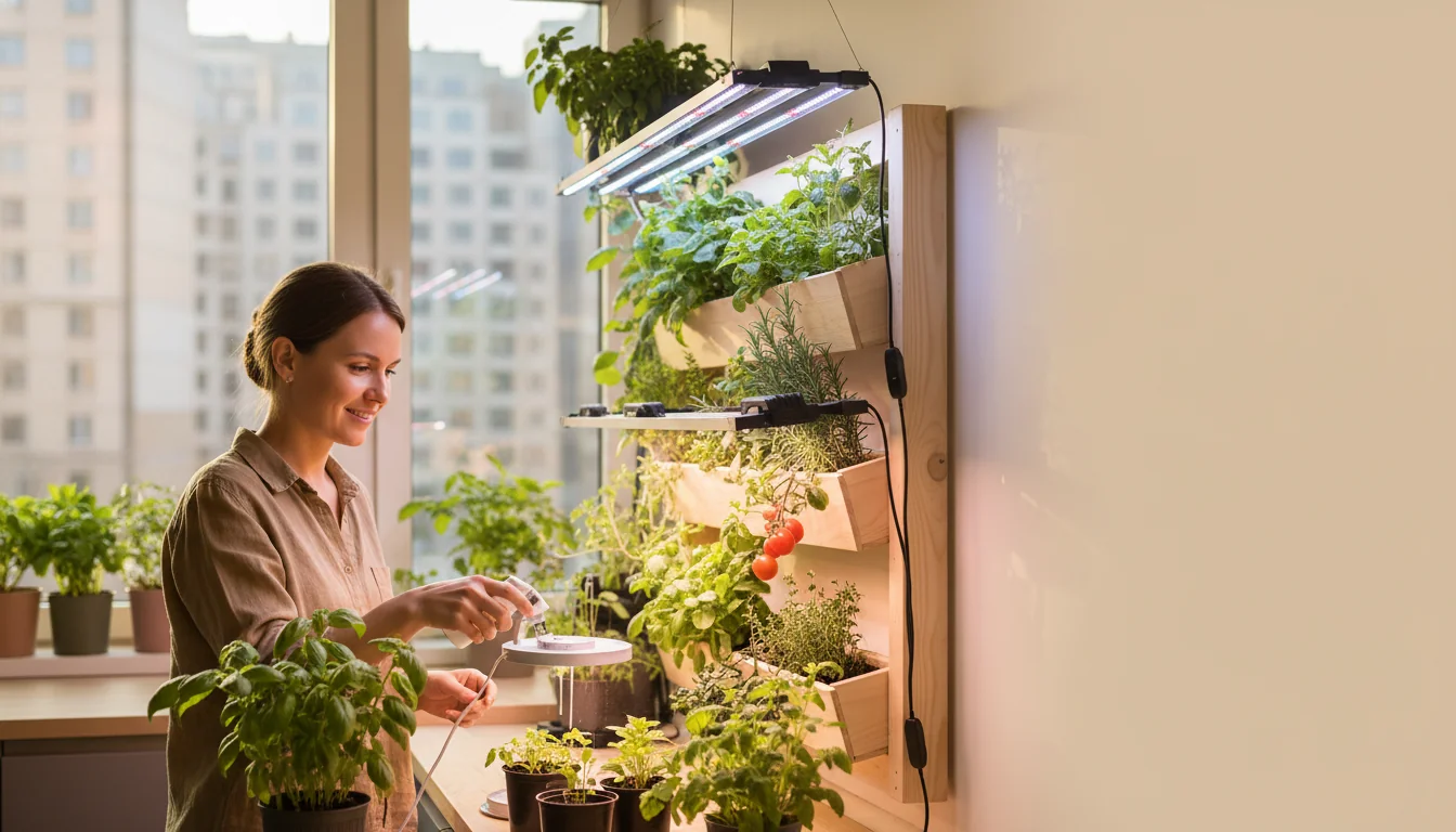 LED horticoles: réussir un potager d’intérieur urbain - Image de couverture