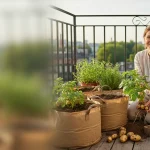 Pommes de terre en sac : récolte généreuse sur petit balcon - Image de couverture