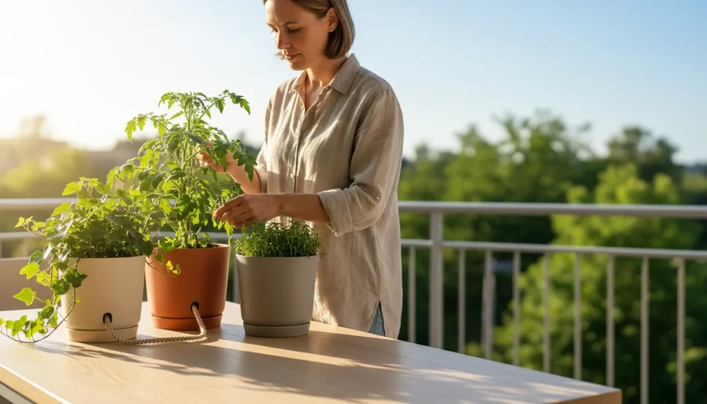 Pots à réserve d’eau: moins d’arrosage, plantes heureuses - Image de couverture